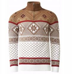  Férfi Norvég Mintás Karácsonyi Pulóver, Size XL, Golf Nyakú