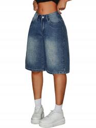 Shein Térd Alá Érő Farmer RÖVIDNADRÁG__27