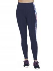 Skechers Női Leggings, sötétkék, virágmintás, Size XS, 88% nejlon (LG15-NVHP)