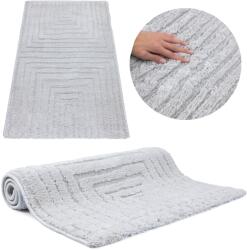 e-floor Szőnyeg Folyosóra Szürke Puha Divatos Modern Hálószobába 3D 80x150CM (508721)