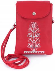 Szaleo Ancient Vibes övtáska/oldaltáska utazáshoz, városba, telefonnak Piros (tr18355-3)
