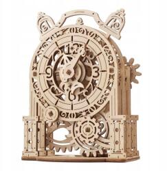 UGears 3D fa mechanikus kirakós Dekoratív ébresztőóra (70163)