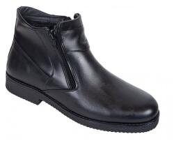 Ciucaleti LUX Ghete barbatesti negre din piele naturala cu doua fermoare Rusay Office GKR35NF, marimea 42