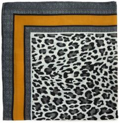 Szaleo Leopard Summer pareo kendő szellős, leopárdmintás nyári grafit (sz22289-3)