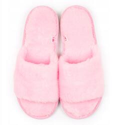 Nowo Női papucs, rózsaszín, szőrmés, öko plüss, Size 38 (K-4207)