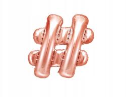 Party Deco Fólia lufi, 35cm, rozé arany - allegro - 160 Ft