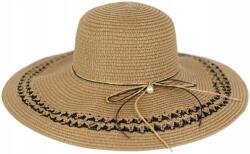 Szaleo Női nyári sapka Silvan strand nagy karimájú natúr sötét bézs (cz22118-3)