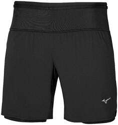 Mizuno 2 in1 férfi körzsebes futó rövidnadrág J2GBC01509 szín: fekete, Ruhaméret: M, nem: férfi