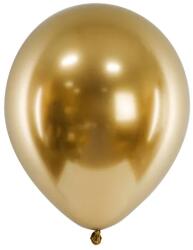 PartyDeco Balon din latex - Aur cromat 10 buc