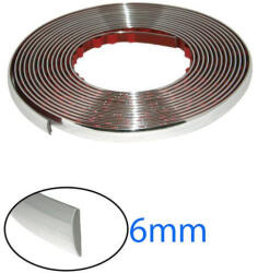 HD Dekorációs króm díszcsík 15m hosszú 6mm széles A-6 (2807) - autolife