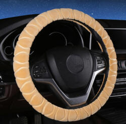 HD KV-HL2185BE Plüss kormányvédő bézs színben, 38 cm (2185BE) - autolife