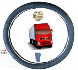 Autolife Teherautós Valódi bőr furgon kormányvédő DS01BK-45CM (DS01BK45CM) - autolife