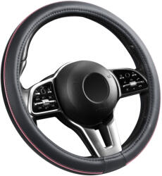 Autolife Bőrhatású Kormányvédő 38cm / Pink betétes (00894) - autolife