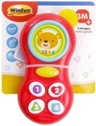 WinFun Winfun: Telefon mobil pentru bebeluși cu muzică Ursuleț - în limba maghiară (0638-NL)