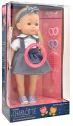 Dolls World Charlotte care vorbește în limba maghiară, purtând o fustă de blugi - în limba maghiară (8158) Papusa