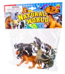 HANG SHUN Set de 6 animale sălbatice din plastic (HB2110) Figurina