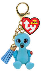 Ty TY: Mini Boos clip figurina din plastic WILLIAM - flamingo albastru (TY 25063)