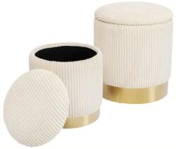 Kare Set 2 Poufuri Depozitare Cherry Storage Cord (ess-35233)