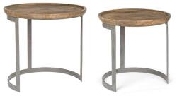 Bizzotto Set 2 Masute De Cafea Narvik Rotunde (0746145) Masa de cafea
