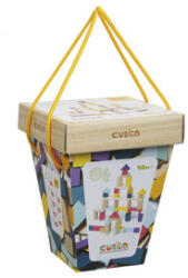 Cubika 100 bucăți set de cuburi de construcție din lemn (15184)