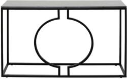 Kare Consola Neagra Cu Blat De Marmura Miami Loft 120x35 Cm (ess-36289)