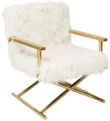 Kare Fotoliu Glamour Mr. Fluffy Alb (ess-37318)