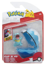 Pokémon Clip N Go - Totodile Dive cu minge (PKW2651) Figurina
