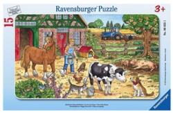 Ravensburger Puzzle viață la țară, 15 piese (06035) Puzzle