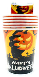  Pahare de hârtie de Halloween 6 buc 250ml (BE0848)