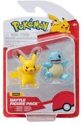  Figurine Pokémon set de 2 bucăți - Squirtle, Pikachu (PKW3586) Figurina