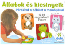  Animale și puii lor joc de memorie - în limba maghiară (820/010)