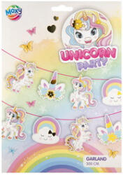 Grafix Girlandă de hârtie cu unicorni, 3 m, 14 steaguri (750012)