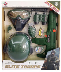  Cască militară și set de arme, 8 bucți (M017)
