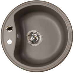 Marmorin Isao kerek gránit mosogató - Taupe gray (250803026) (250803026) - csempekert