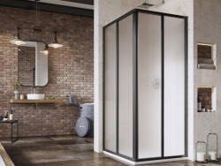 RAVAK Supernova SRV2-75 195 S zuhanykabin fekete+grape (14V303O2ZG)