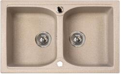 Marmorin Lukka szögletes gránit mosogató - Homok színben (140203007) (140203007)