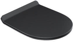 RAVAK Vita WC slim ülőke, fekete (X01862)