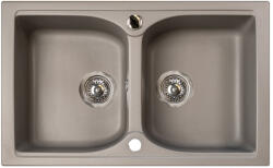 Marmorin Lukka szögletes gránit mosogató - Taupe gray (140203026) (140203026)