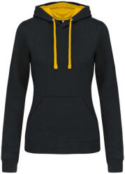 Kariban KA465 NŐI KONTRASZTOS KAPUCNIS PULÓVER (ka465bl/ye-2xl)