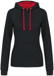 Kariban KA465 NŐI KONTRASZTOS KAPUCNIS PULÓVER (ka465bl/re-2xl)