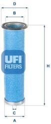 UFI Filtru aer UFI 27. D27.00 (27.D27.00) - fixbox