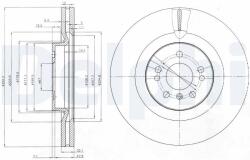 DELPHI Disc frana DELPHI BG9013 (BG9013) - fixbox