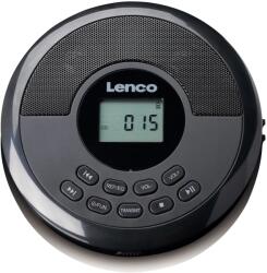 Lenco CD-340BK Discman Hordozható CD lejátszó - Fekete (CD-340BK)