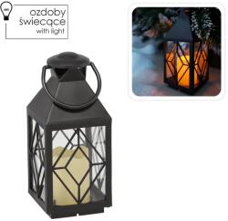  Karácsonyi LED lámpás, 26, 5 cm, elemes, meleg fény (7240)