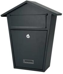 Garden Line Antracit horganyzott acél postaláda kulccsal, 38×32×10, 5 cm (1275)