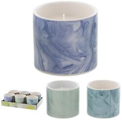 Garden Line Citronella dekoratív gyertya kerámia tartóban, 10×8 cm, vegyes színek (1233)