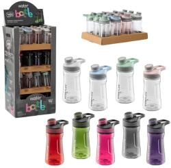  Kulacs 530 ml, ergonomikus, szivárgásmentes kupakkal 1 db, több színben (6169)