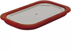 Rieber GN-Fedél 18/10 rozsdamentes acélból, GN 1/9