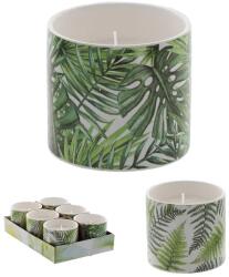 Garden Line Citromella illatú dekoratív gyertya kerámia tartóban, 10×9 cm (1236)