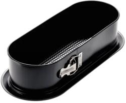  Dombor mintás, tapadásmentes fekete kenyér- és süteményforma 34×12 cm (6065)